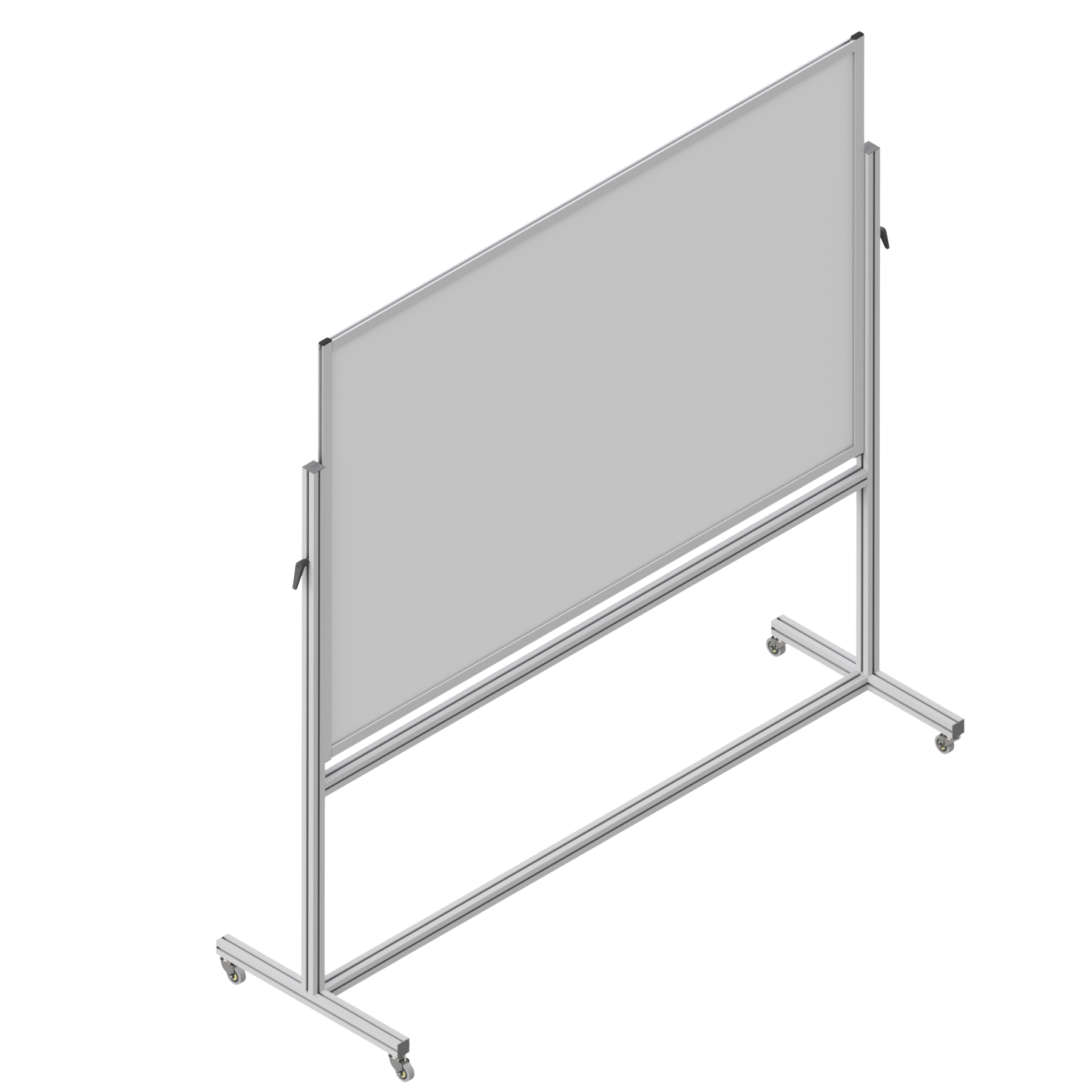 Heavy-Duty Mobile Whiteboard Stand | 6-Foot T-Slot Aluminum Frame (Whitboard Not Included)