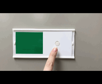 Sliding Status Indicators - RED/GREEN Status - Adhesive or Magnetic