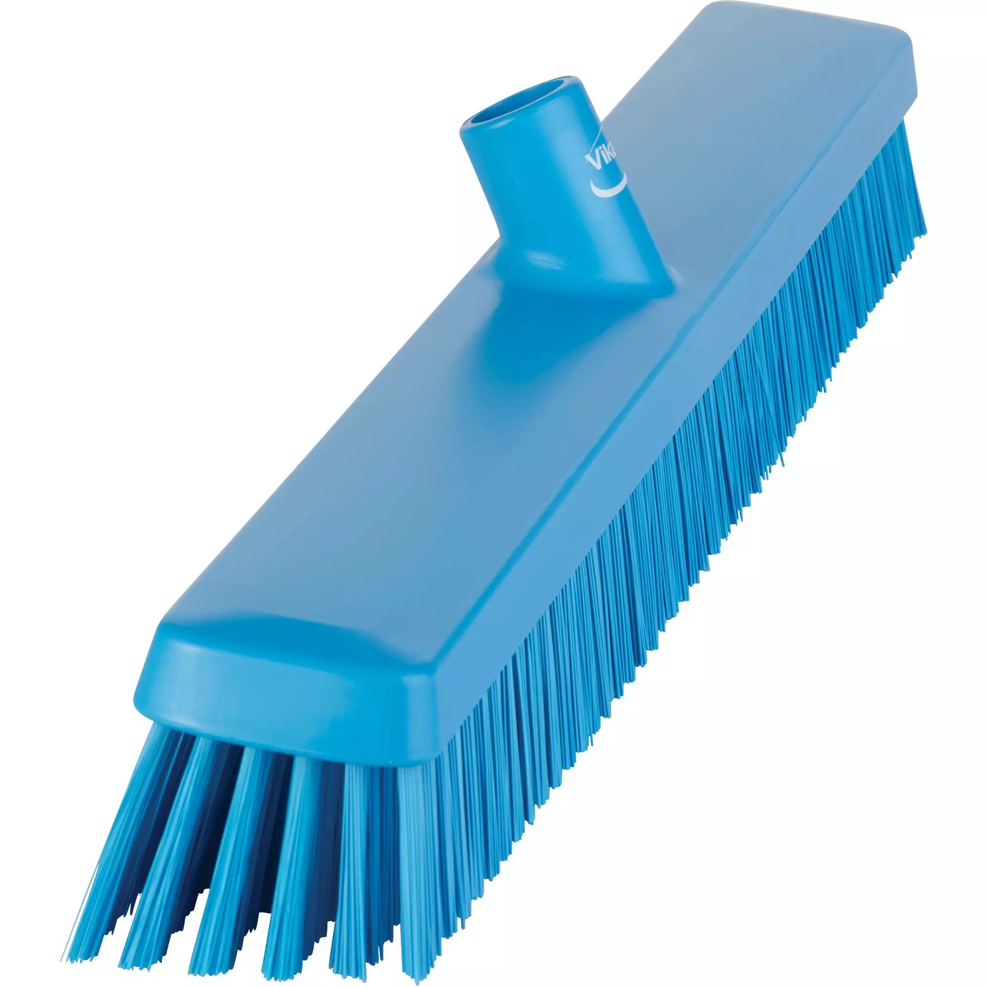 Heavy-Duty Push Broom, Color-Coded, Food Grade, Fine/Stiff Bristles, 24"
