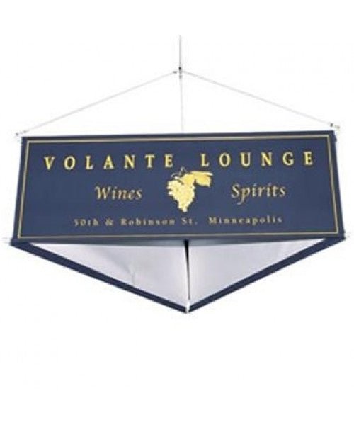 3-Sided Hanging Sign - Custom Printed - CYANvisuals