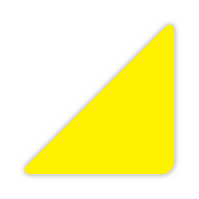 5S/Lean Markers: Small triangle marker - CYANvisuals