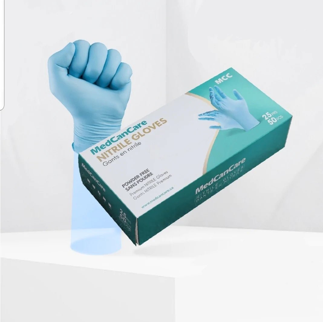 Nitrile Gloves - Disposable, Powder-Free, Box of 100 ( Case of 10 boxes) - CYANvisuals