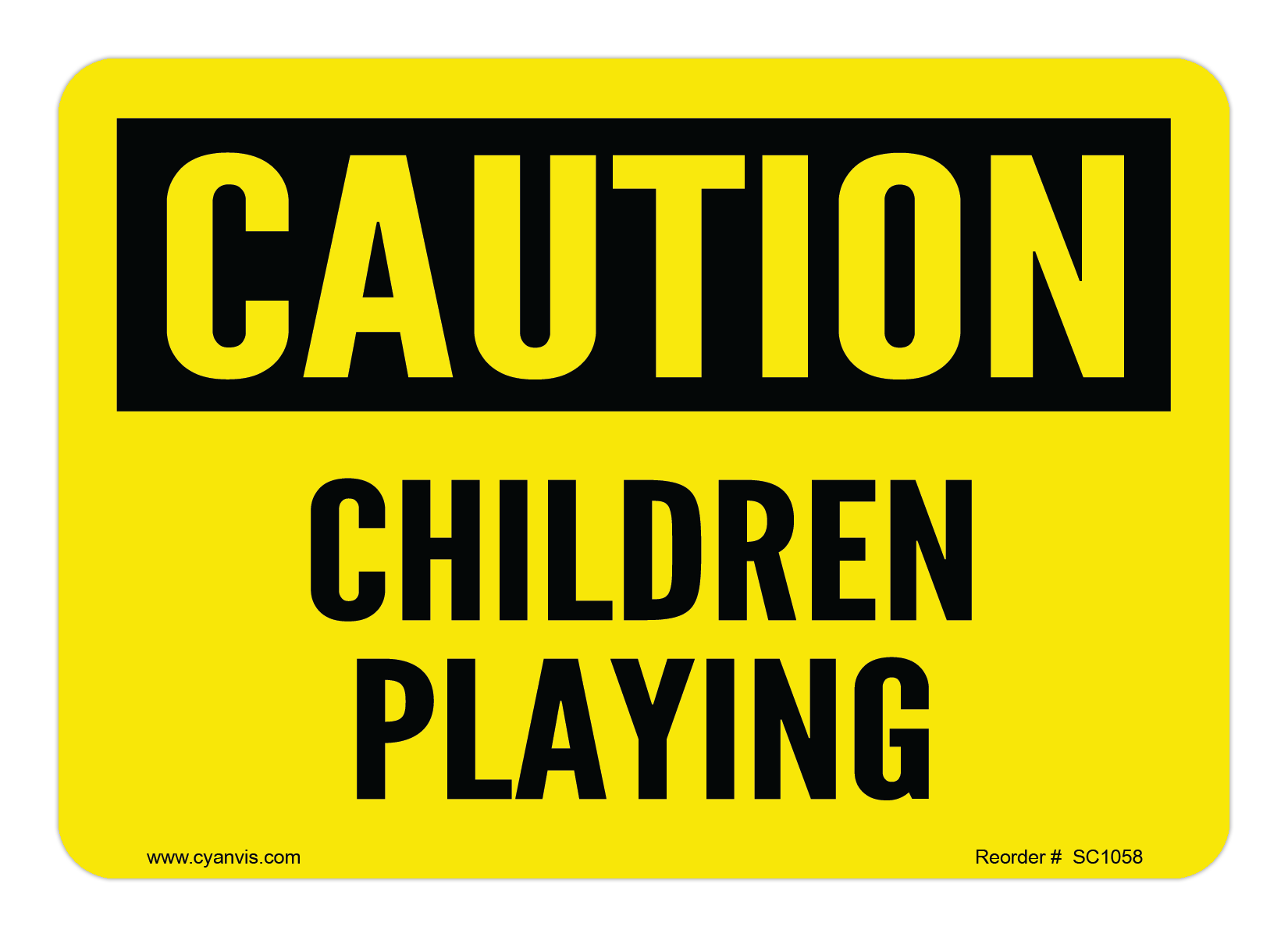 High Quality Caution Safety Sign