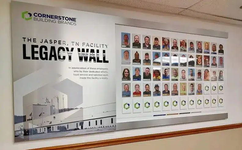 Custom-Printed 4'x8' Employee of the Month Board with Protective Lamination