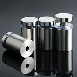 Clear Acrylic Plaque - 6.0MM -  with Brushed Aluminum Standoffs