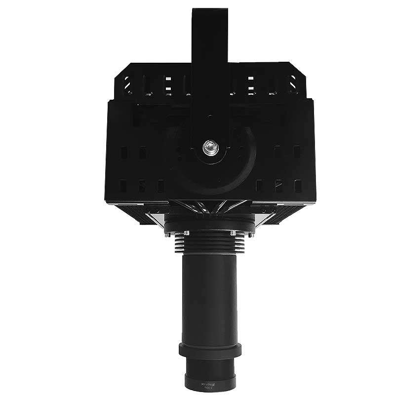 90W fanless LED projected safety sign projector, UL and cUL certified for wet and dusty industrial environments — CYANvisuals