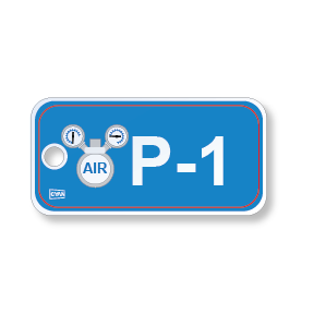 LOTO Energy Source ID Tag - PNEUMATIC - Lockout Tagout - CYANvisuals