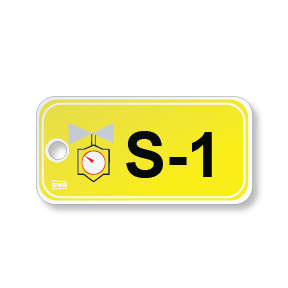 LOTO Energy Source ID Tag - STEAM- Lockout Tagout - CYANvisuals