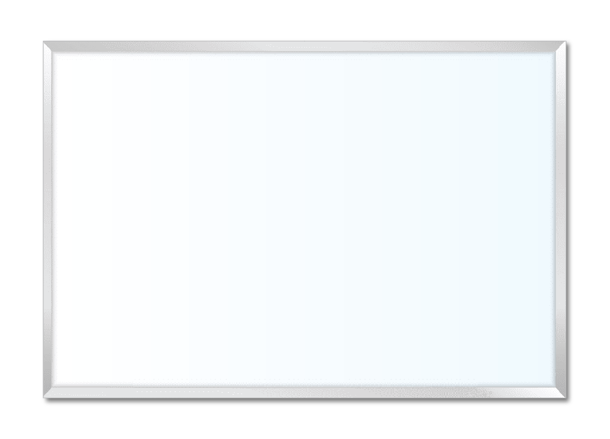 Blank White Dry-Erase Magnetic Industrial-Grade Whiteboard