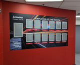 Tableau de l'employé du mois personnalisé 4'x8' avec pelliculage de protection