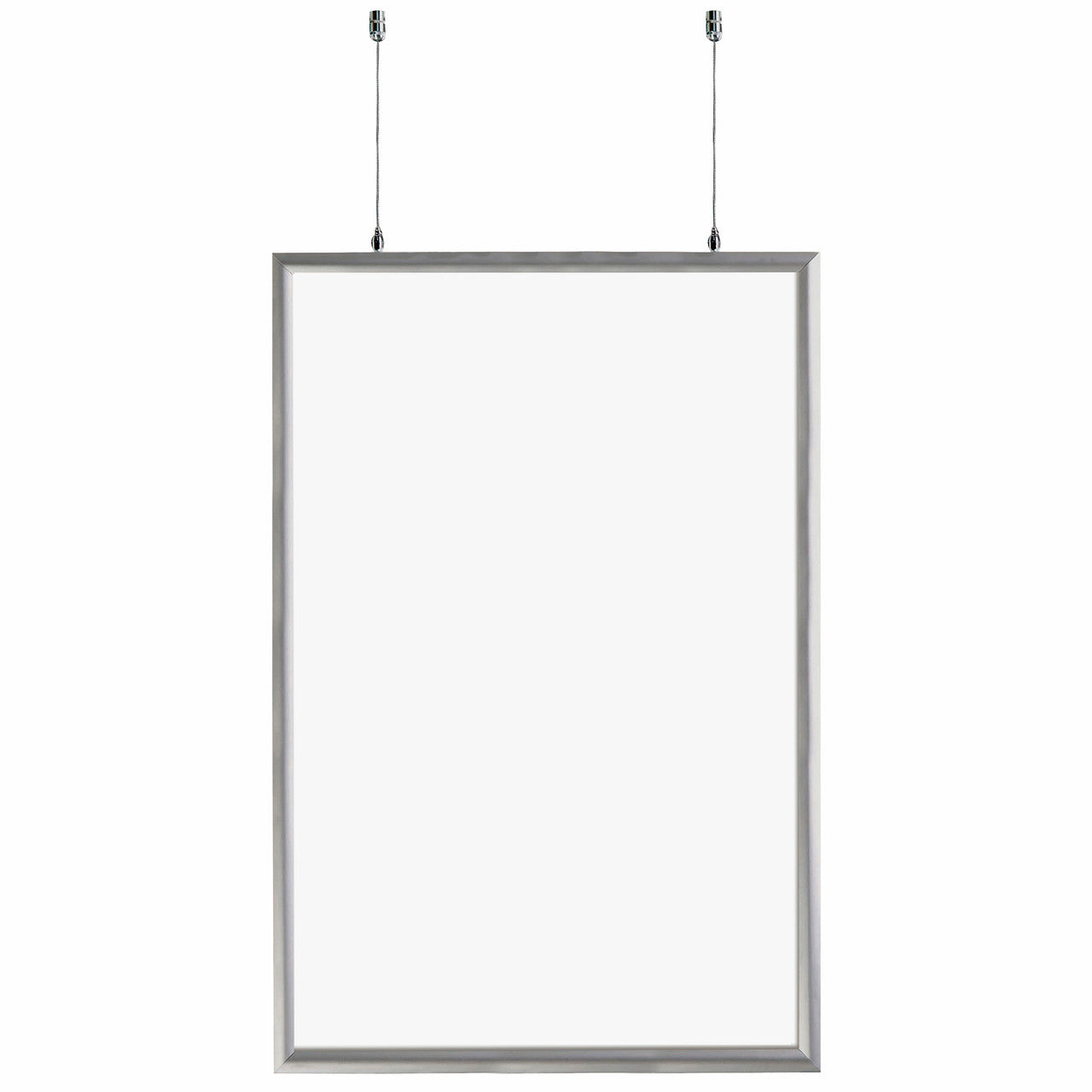 Double Sided Snap Frame, Silver, Industrial Grade, 36"x48" , with Hanging Hardware for Store Displays
