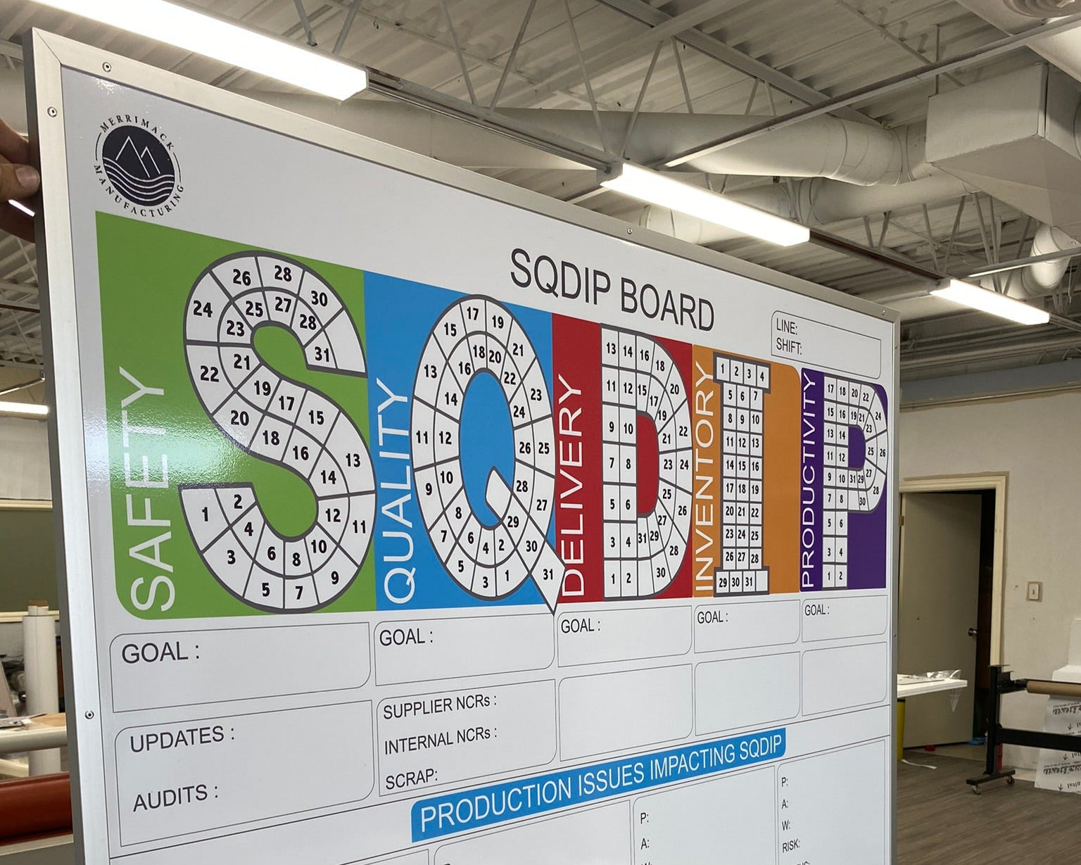 CYANVISUALS Whiteboard Custom Printed SQDIP