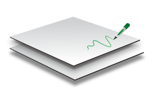 Frameless Magnetic Whiteboard — Double-Sided, Blank (Unprinted) | 4mm Steel Composite | Standoffs Included