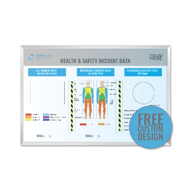 GET FREE DESIGN | KAIZEN PDCA CYCLE PROCESS Tracking Whiteboard | Dry-Erase Magnetic Industrial-Grade