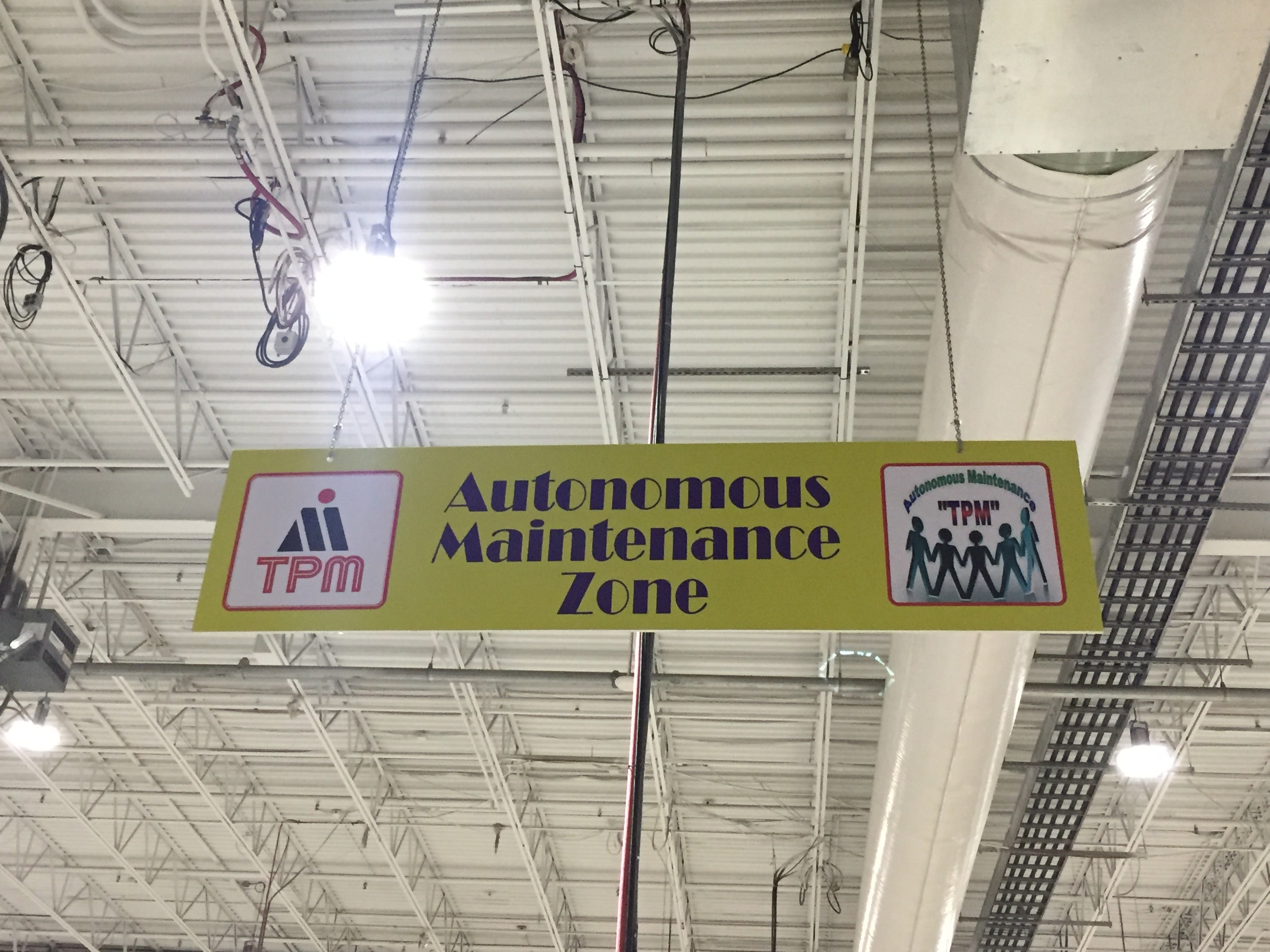 Free Design | Custom Sign for Factory Shop Floor Production Line : Sin