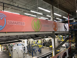 Free Design | Custom Factory Shop Floor Production Line Wayfinding Signs: Double-Sided Durable Aluminum (ACM), Hanging, Grommets