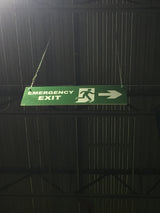 Free Design | Custom Factory Shop Floor Production Line Wayfinding Signs: Double-Sided Durable Aluminum (ACM), Hanging, Grommets