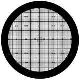 Projected monochrome measuring grid gobo for laying out inspection and staging zones on factory floors — CYANvisuals
