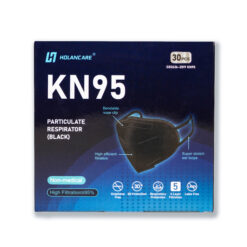 KN95 Respirator (Black) Face Masks - 30 Masks (15x2pk)