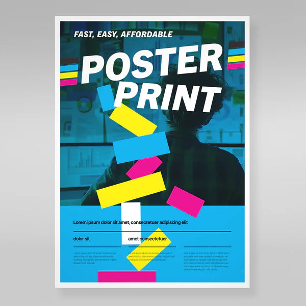 Custom Printed Poster | Semi-Gloss, Matte or Gloss Laminate | Single & Double-Sided | Free Design Included