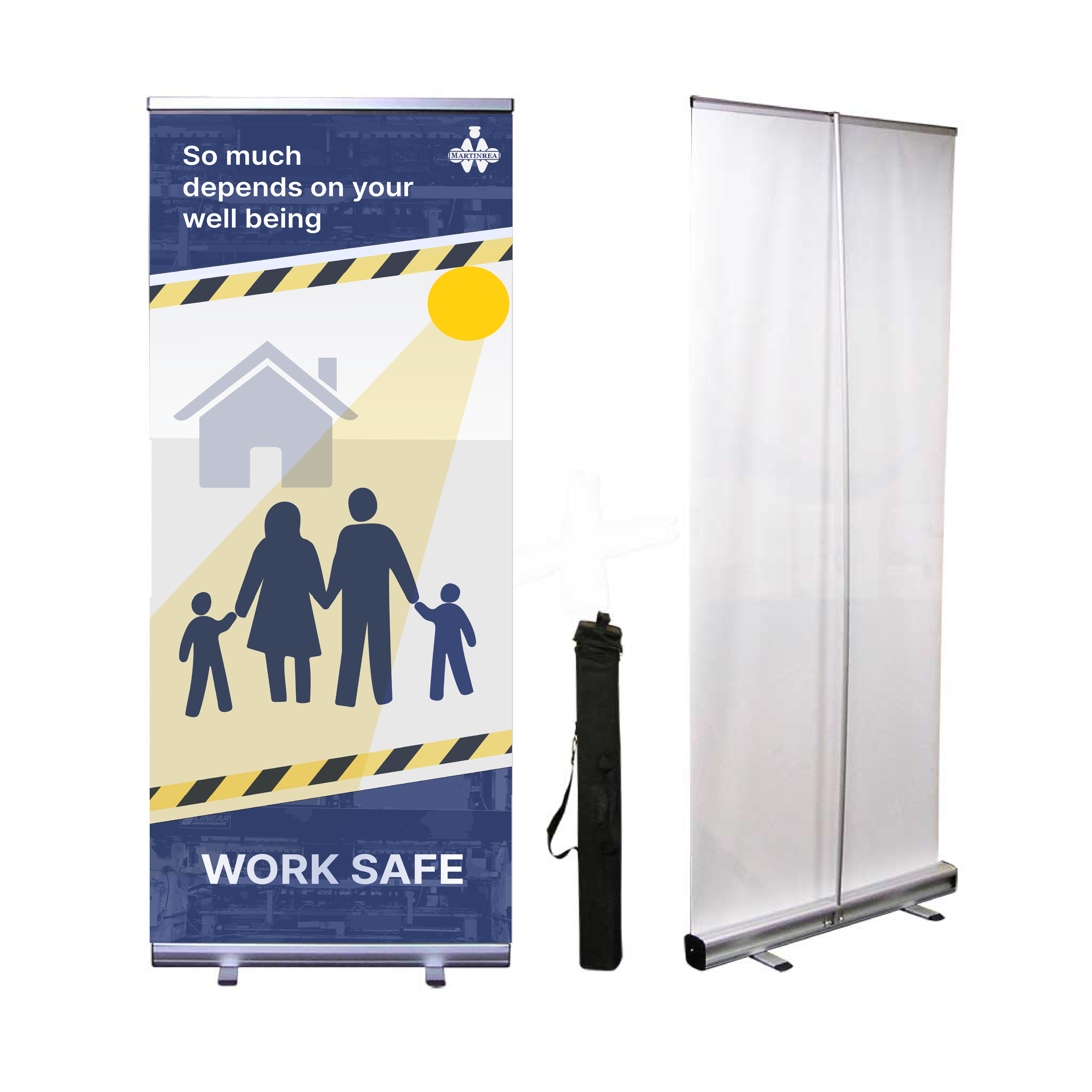 Retractable Rollup Banner Stand [33"x80"] Custom Design & Printing I