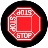 Projected 3-way STOP gobo for controlling forklift traffic at three-way aisle junctions — CYANvisuals