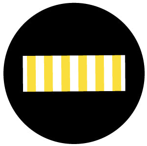 Projected diagonal crosswalk gobo in yellow and white for marking walkway crossings on concrete — CYANvisuals