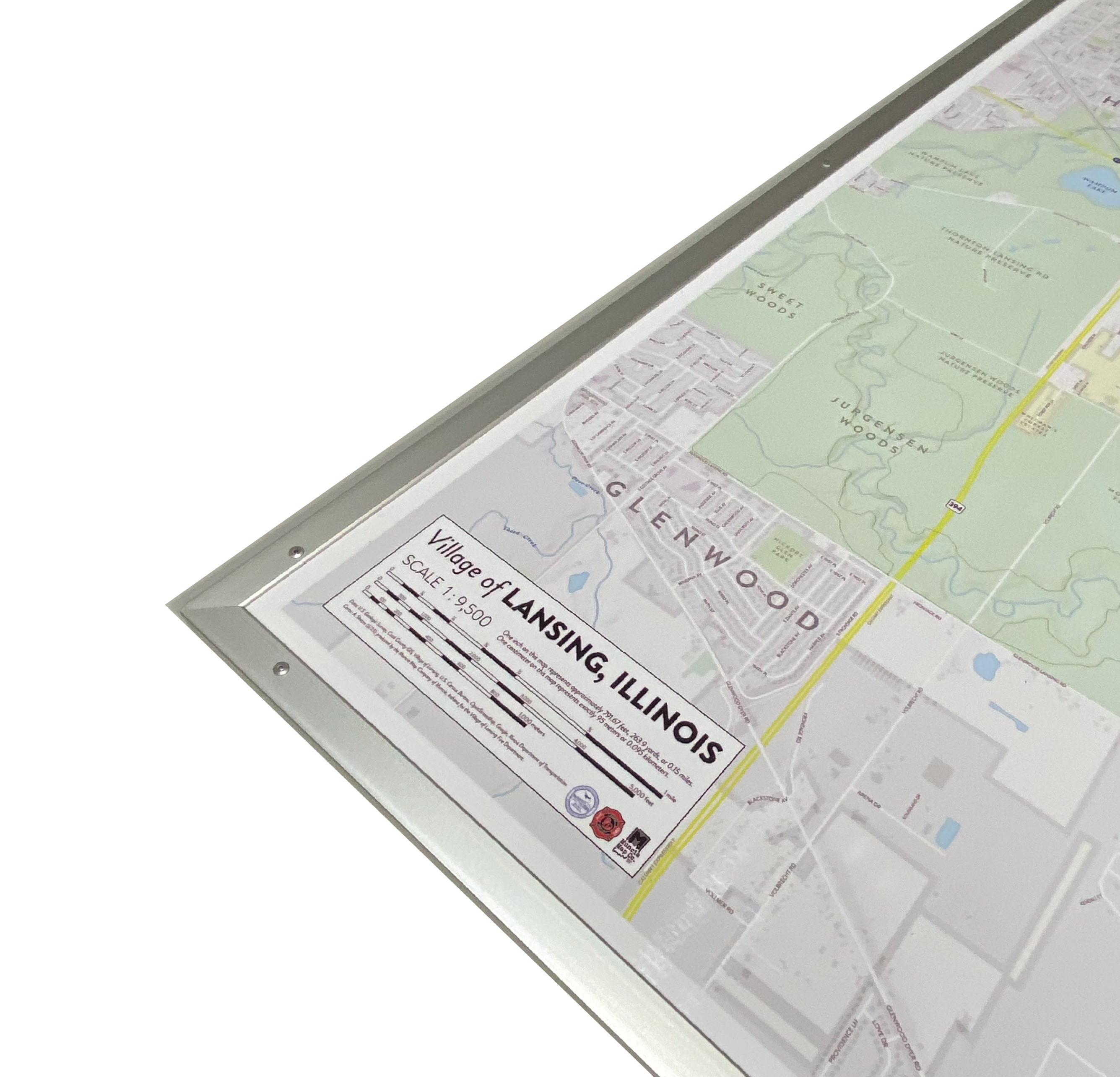 FREE DESIGN | Custom Map Dry Erase Board - Industrial Grade | Non- Magnetic Whiteboard
