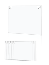 10 Pack - Wall Mount Clear Acrylic Plastic Document Display - Plexiglass Sheet Protector - Industrial Grade