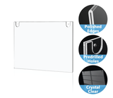 10 Pack - Wall Mount Clear Acrylic Plastic Document Display - Plexiglass Sheet Protector - Industrial Grade