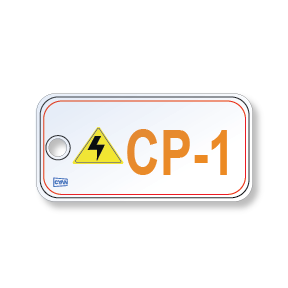 LOTO Energy Source ID Tag - CONTROL PANEL - Lockout Tagout - CYANvisuals