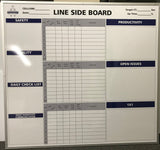 DAILY HUDDLE/ KANBAN - Dry Erase Magnetic Board - Industrial Grade Whiteboard (Custom Printed & Free Design Included) - CYANvisuals