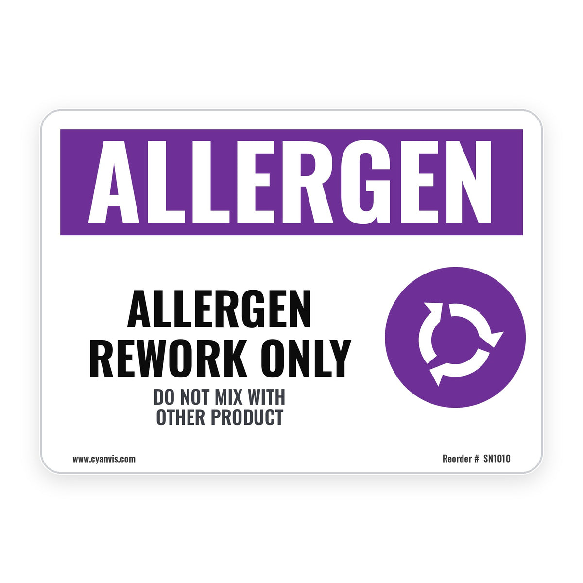 ALLERGEN REWORK ONLY – Allergen Sign – CYANvisuals
