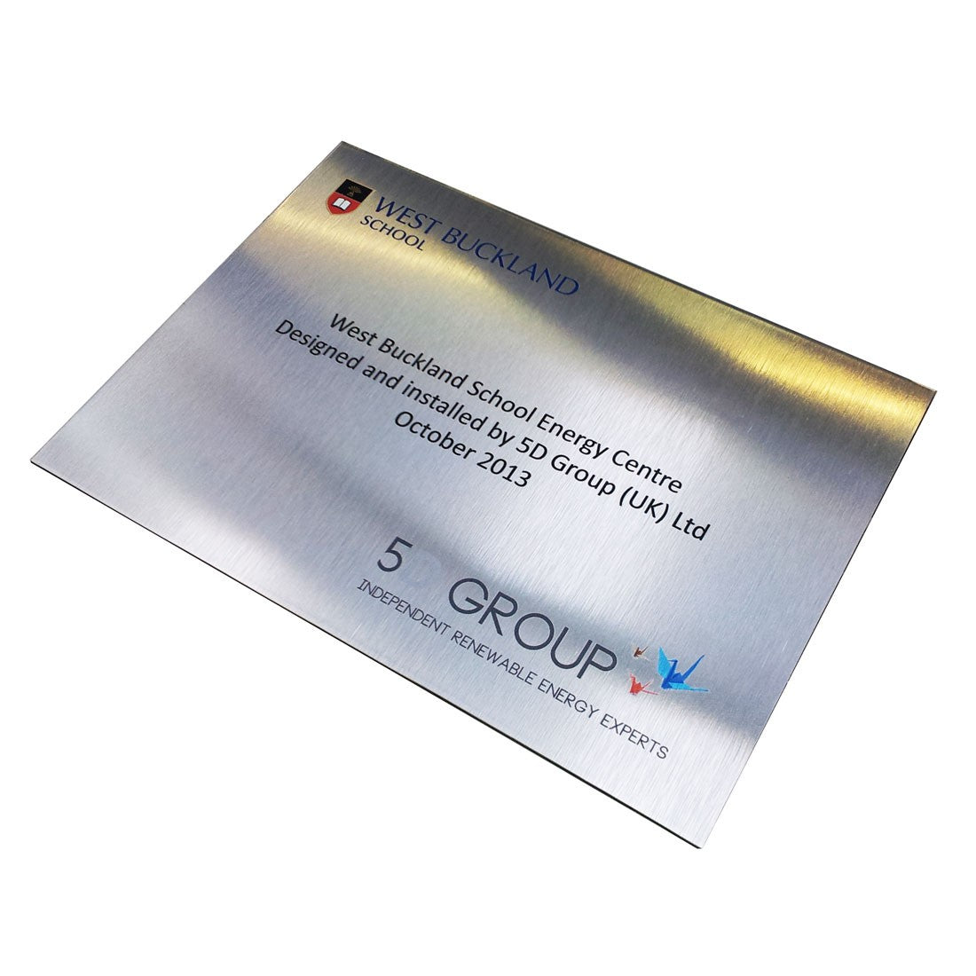 Wayfinding Signs - Brushed Aluminum ACM Plaque - 3.0MM