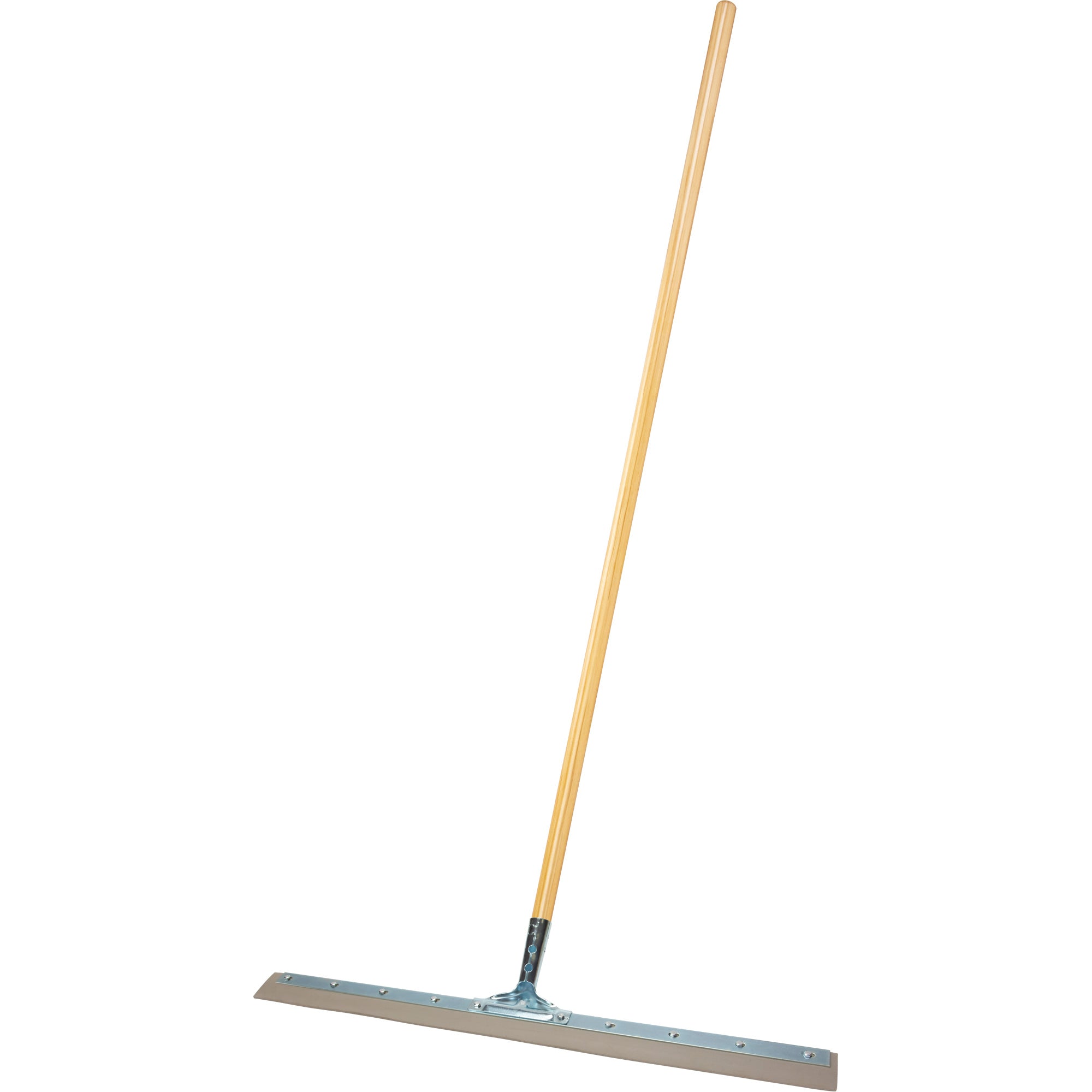 Floor Squeegee with Wooden Tapered Handle, 30", Straight Blade