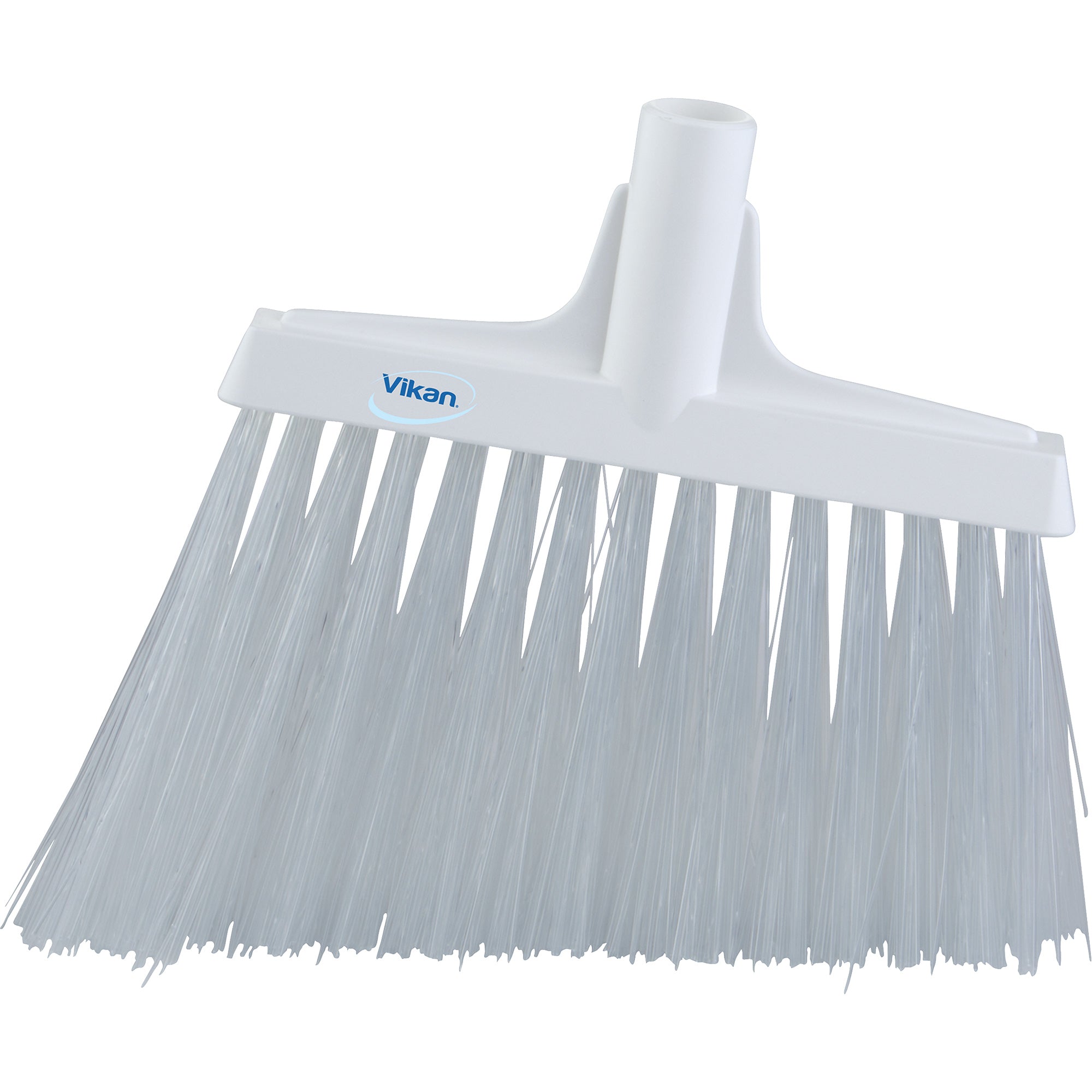 Angled Broom Head, X-Coarse Bristles, 12", Polyester