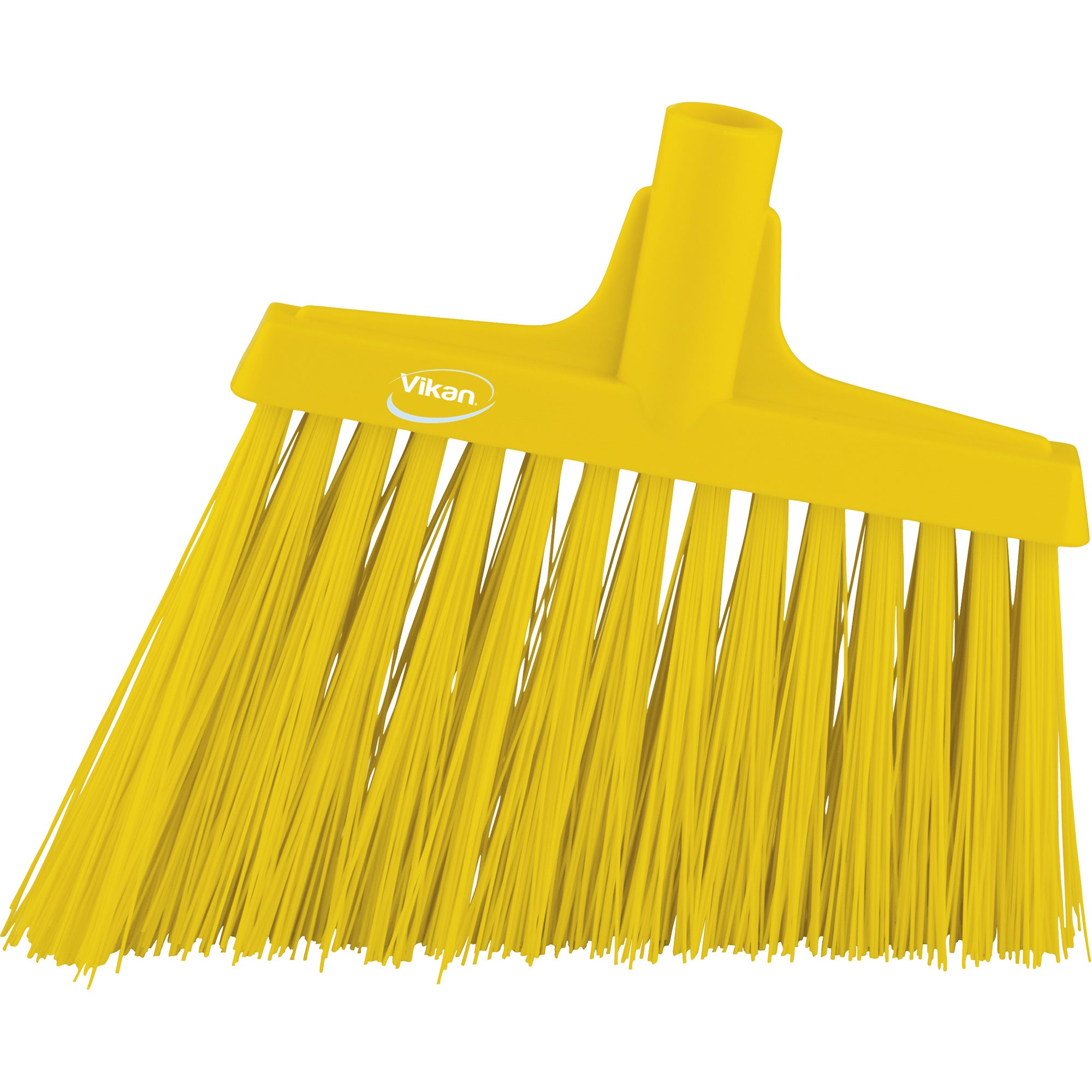 Angled Broom Head, X-Coarse Bristles, 12", Polyester