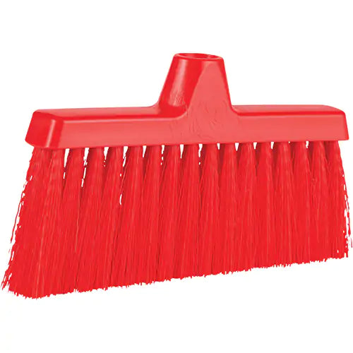 ColorCore Angle Head Broom, Medium Bristles, 10", Polypropylene, Red