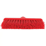 ColorCore Angle Head Broom, Medium Bristles, 10", Polypropylene, Red