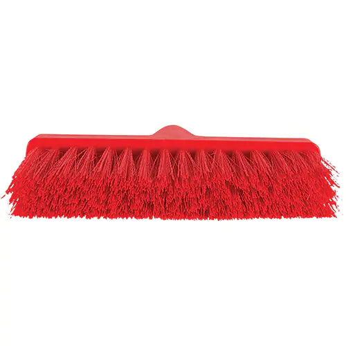 ColorCore Angle Head Broom, Medium Bristles, 10", Polypropylene, Red