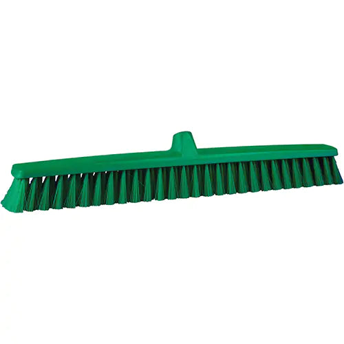ColorCore Push Broom, Fine Bristles, 24", Polypropylene, Green