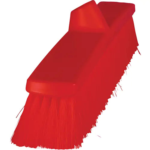 ColorCore Push Broom, Fine Bristles, 24", Polypropylene, Red