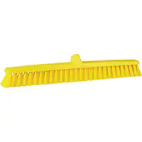 ColorCore Push Broom, Fine Bristles, 24", Polypropylene, Yellow