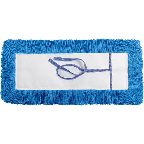 Static-H Dust Mop, Tie-On Style, Nylon, Blue