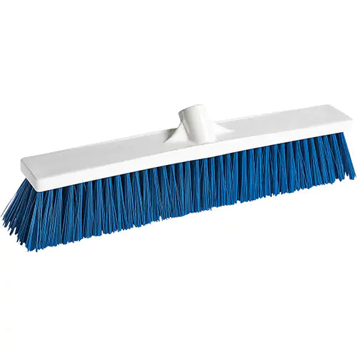Foodservice Push Broom, Medium Bristles, 24", Polyester, White
