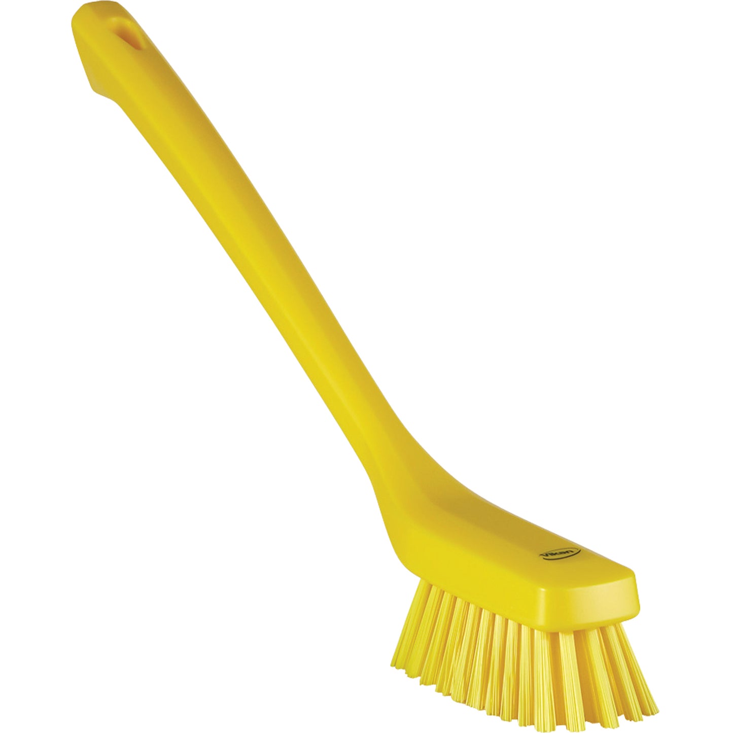 Narrow Long-Handle Cleaning Brush, Stiff Bristles, Color-Coded, Food Grade, 16-1/2" Long