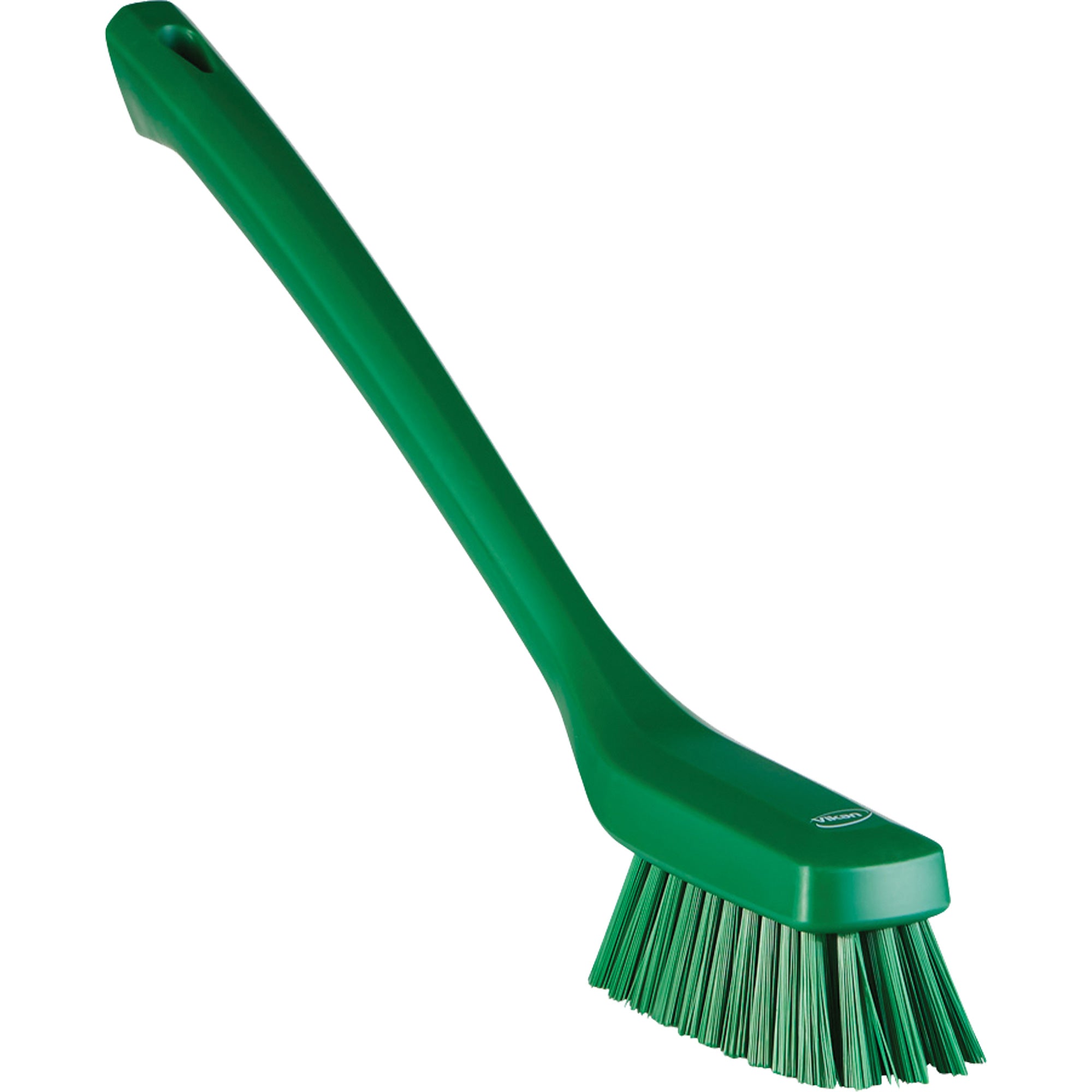 Narrow Long-Handle Cleaning Brush, Stiff Bristles, Color-Coded, Food Grade, 16-1/2" Long