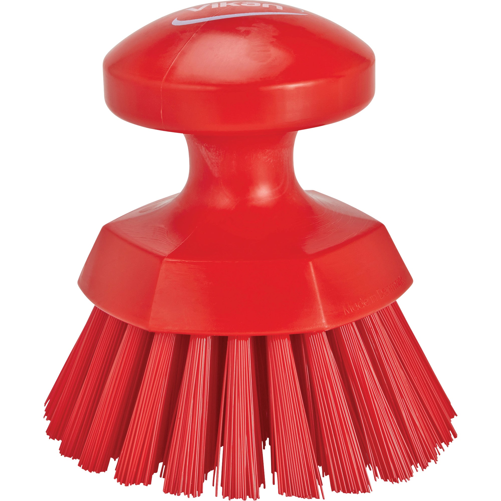 Round Hand Brush, Stiff Bristles, Color-Coded, Food Grade, 5" Long