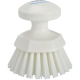 Round Hand Brush, Stiff Bristles, Color-Coded, Food Grade, 5" Long