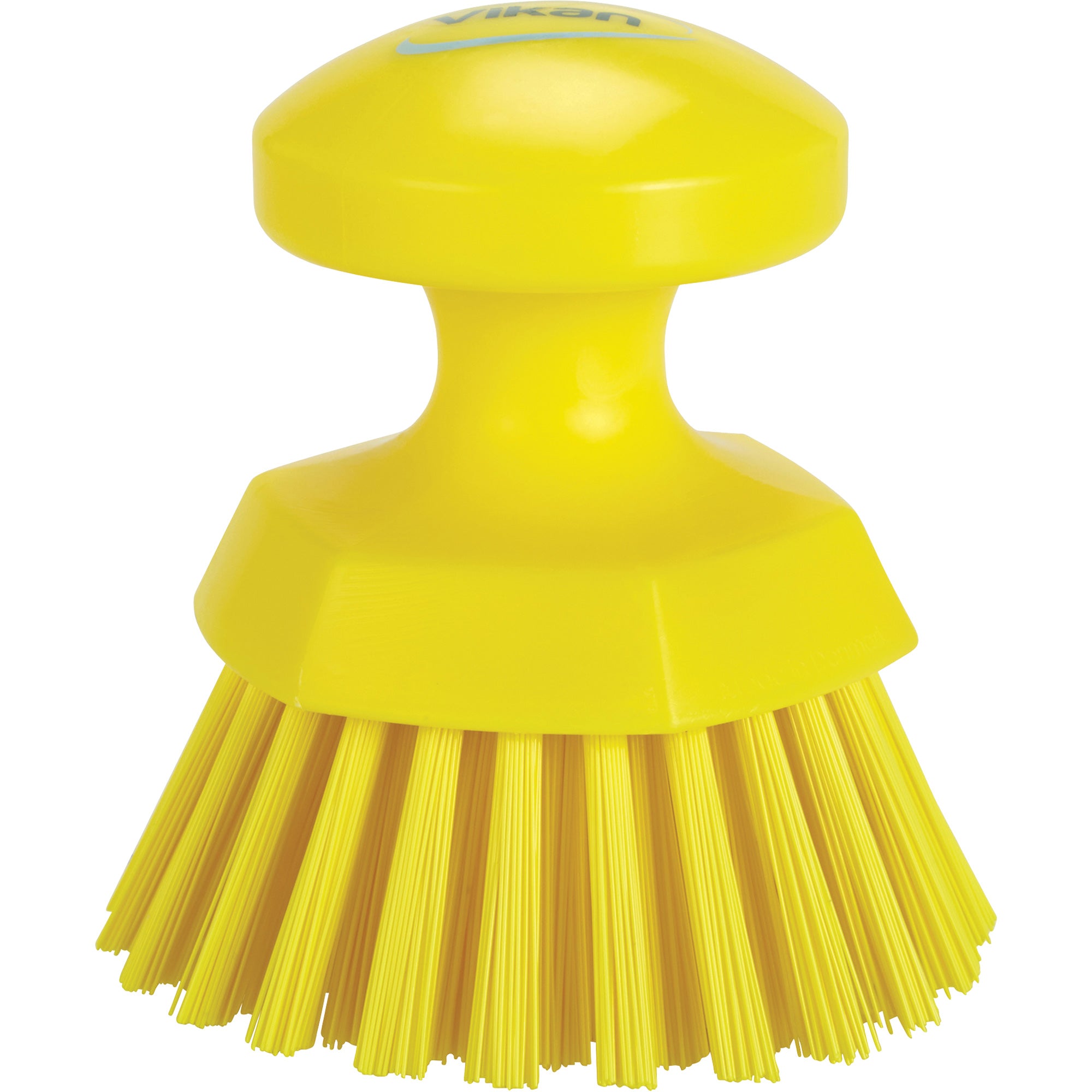 Round Hand Brush, Stiff Bristles, Color-Coded, Food Grade, 5" Long